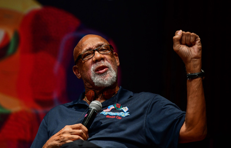 John Carlos at the National University (Unam) in Mexico City, in Sept. 2018.