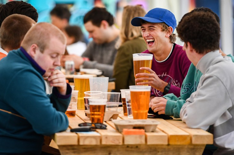 Image: Beer garden in Glasgow.