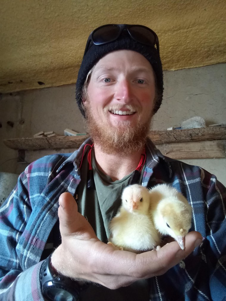 Farmer Jacob Gray of Gray Acres in Paonia, Co.