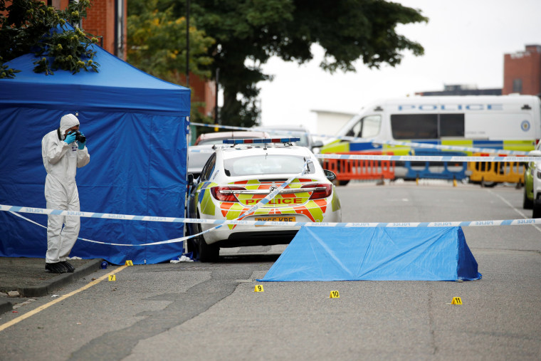 Image: Scene of reported stabbings in Birmingham