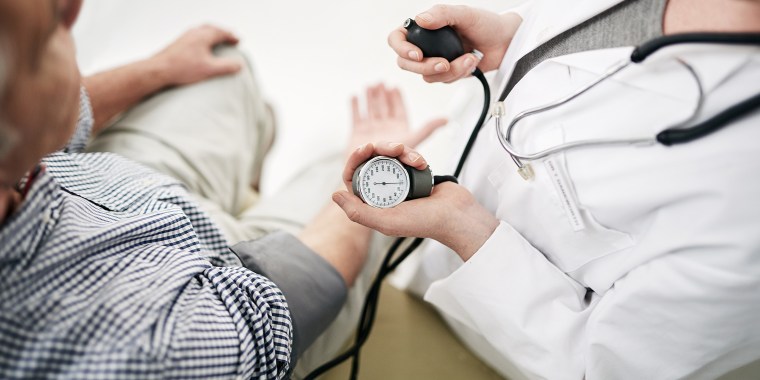 Your blood pressure is a little high...