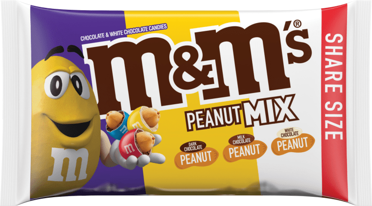 m&m dark chocolate peanut