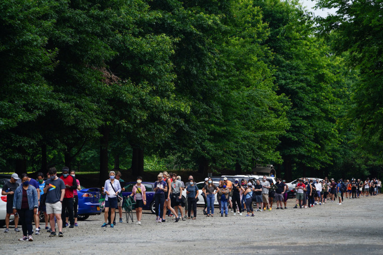 Image: Line during Georgia primary