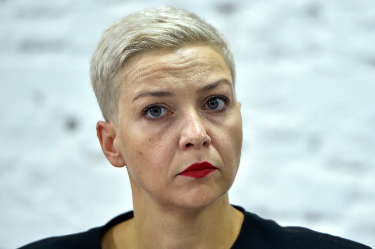 Image: Opposition figure Maria Kolesnikova, a member of the Coordination Council formed by the opposition to oversee efforts for a peaceful transition of power