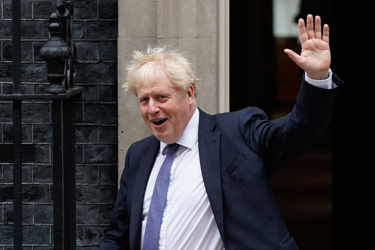 Image: Britain's Prime Minister Boris Johnson waves as he leaves 10 Downing Street in central London