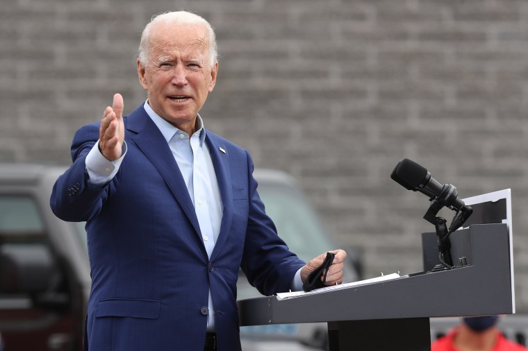 Image: Joe Biden Campaigns In Warren, Michigan