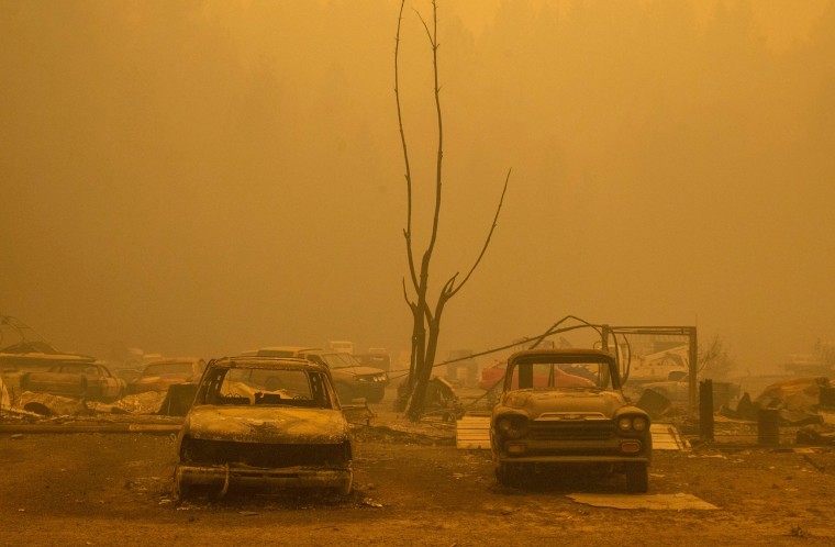 IMAGE: Fire damage in Nimrod, Ore.