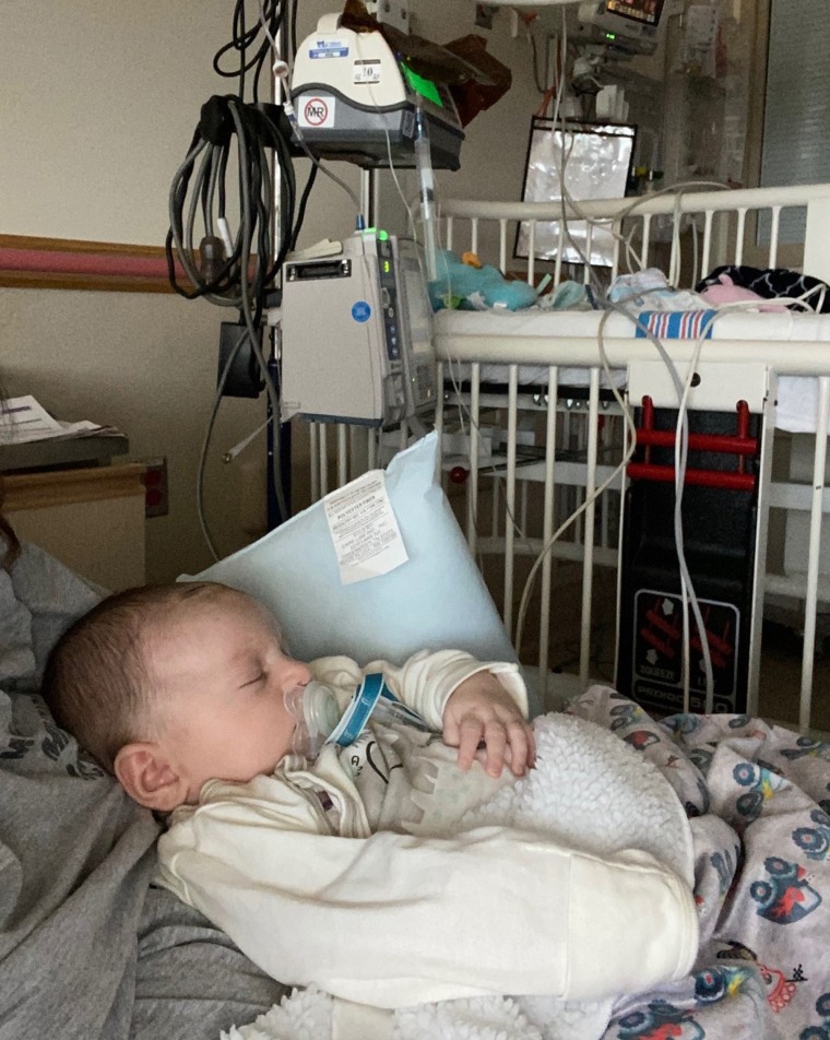 To help Parker develop an immune system, doctors gave him chemotherapy and a bone marrow transplant. After this procedure, babies often need to stay close to the hospital for months, but Parker was doing so well he went home early. 