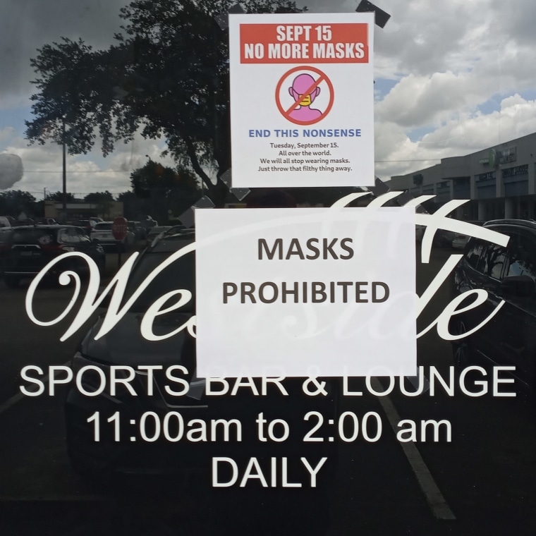 If you intend on wearing a mask in this Florida bar, you'll be asked to leave.