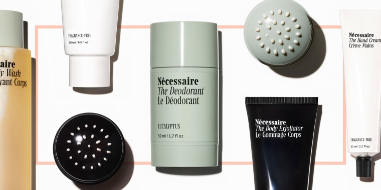 Necessaire deodorant body wash lotion exfoliator. Necessaire products such as Necessaire body wash, deodorant, hand cream, body lotion, body serum are worth the cost and can be bought at Sephora, Nordstrom, Violet Grey, Goop, Shen Beauty in Brooklyn.