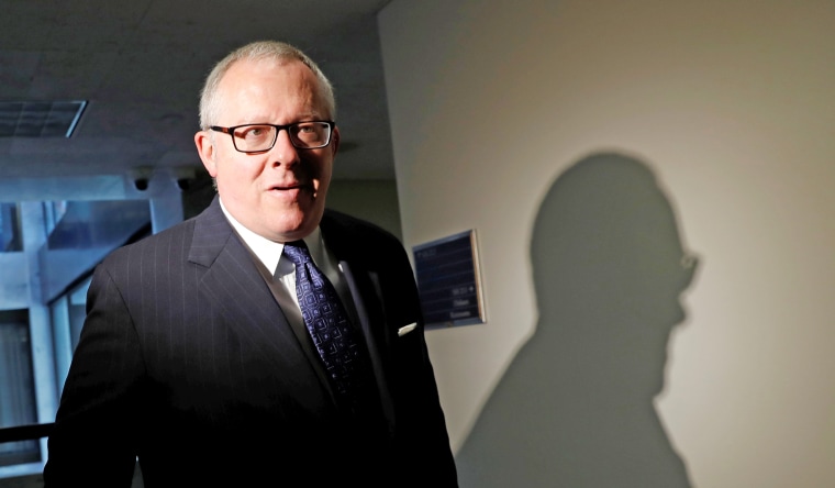 Former Trump campaign official Michael Caputo arrives on Capitol Hill in Washington