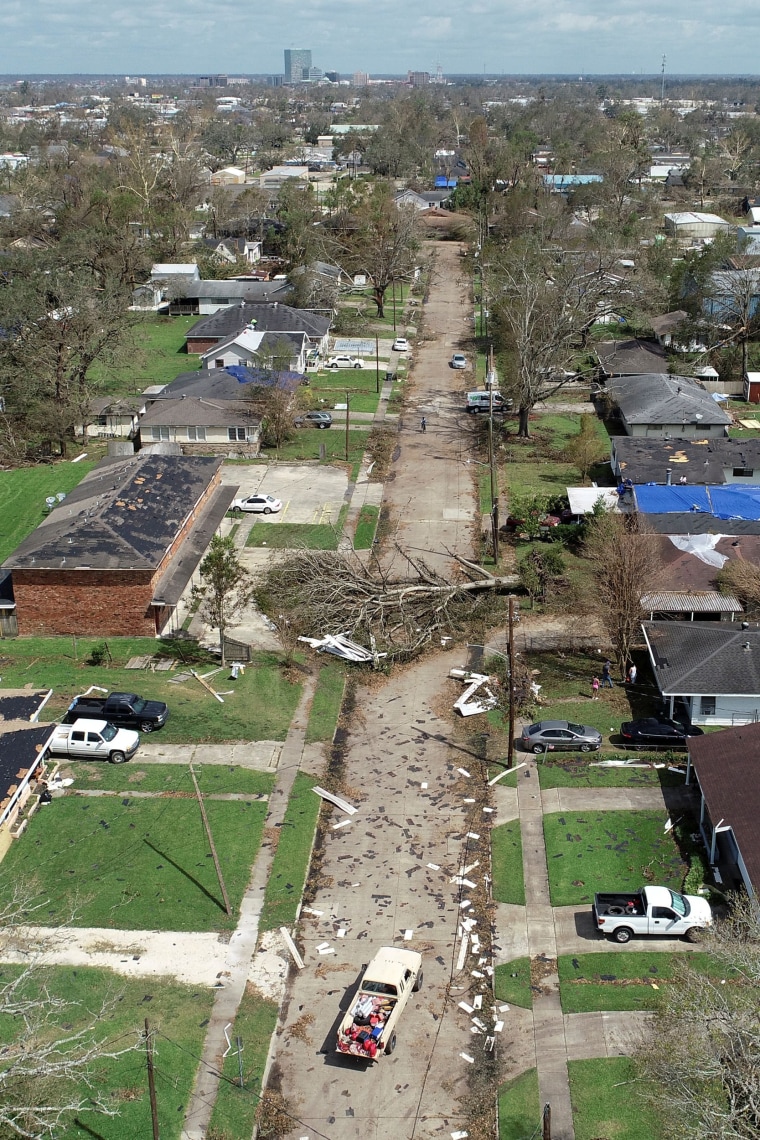 Image: Hurricane Laura aftermath Lake Charles, Louisiana