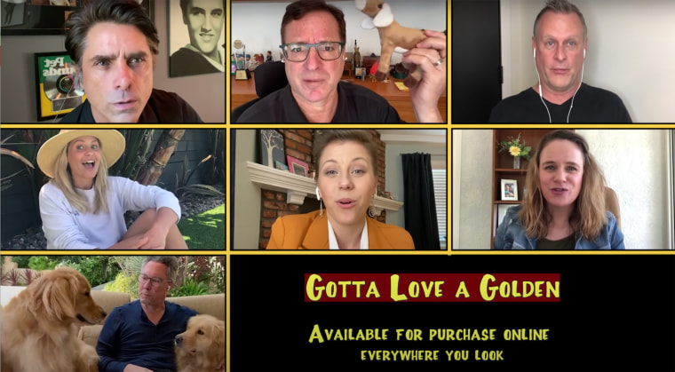 The "Full House" cast is fully on board for this barking good tune!