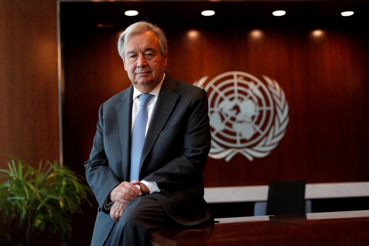 Image: United Nations Secretary-General Antonio Guterres poses for a photograph during an interview with Reuters at U.N. headquarters in New York City,