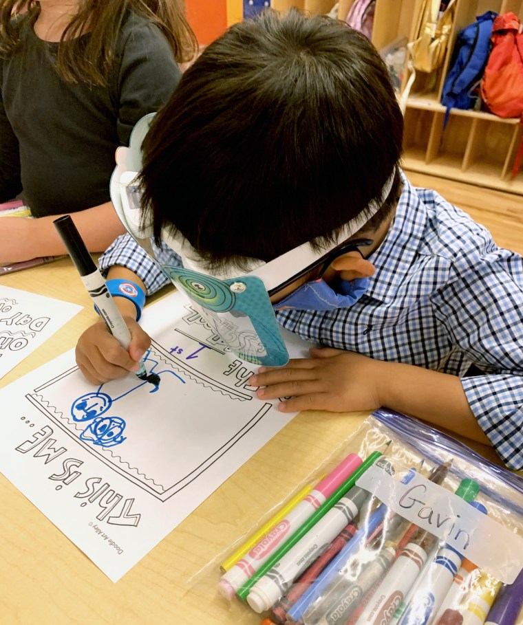 IMAGE: A student at Reade Street Prep