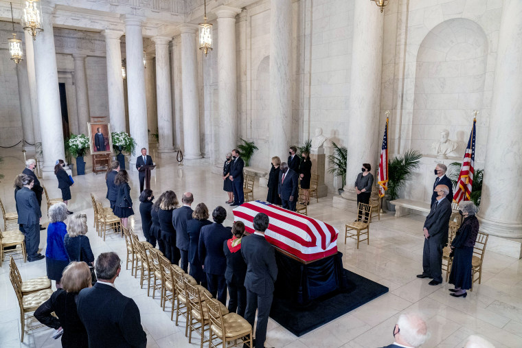 Image: Justice Ruth Bader Ginsburg Lies In Repose At Supreme Court