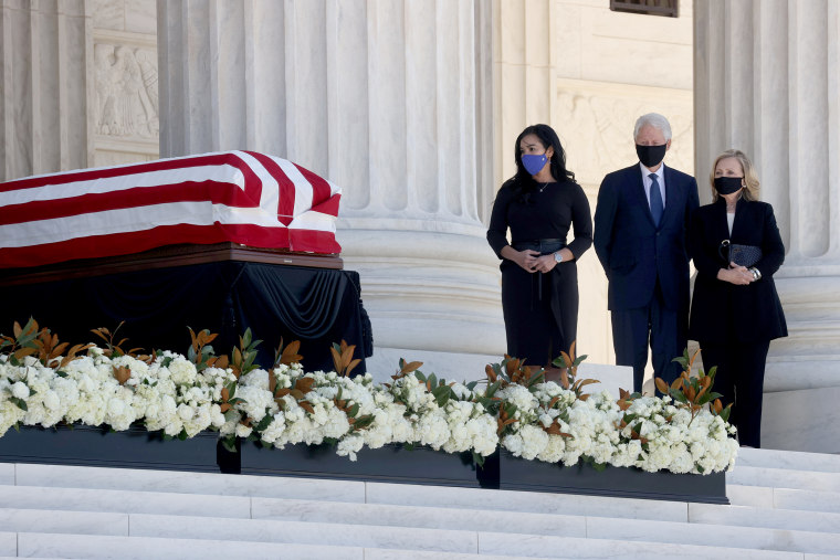 Image: Late U.S. Supreme Court Justice Ruth Bader Ginsburg lies in repose at the U.S. Supreme Court in Washington