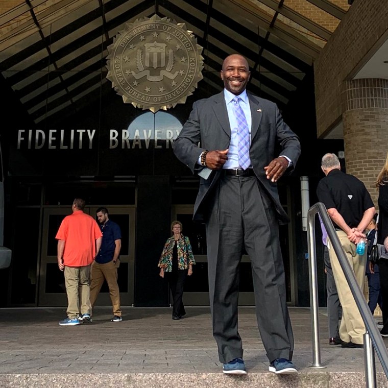 Dwayne Bryant at the FBI Academy in Virginia in 2018.