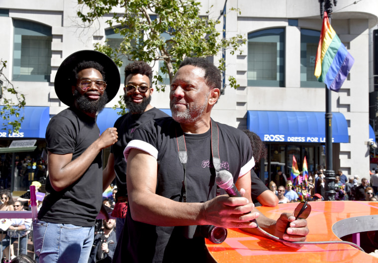 Rodney Barnette on The New Eagle Creek Saloon float, San Francisco Pride Parade, 2019.