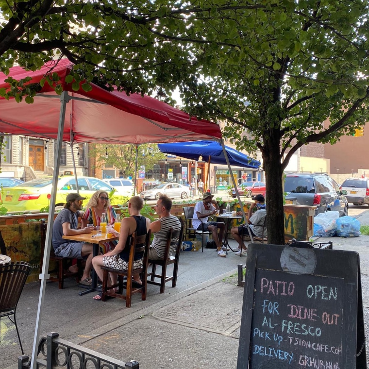 In July, city legislation allowed Barhany to put outdoor seating in front of her restaurant.