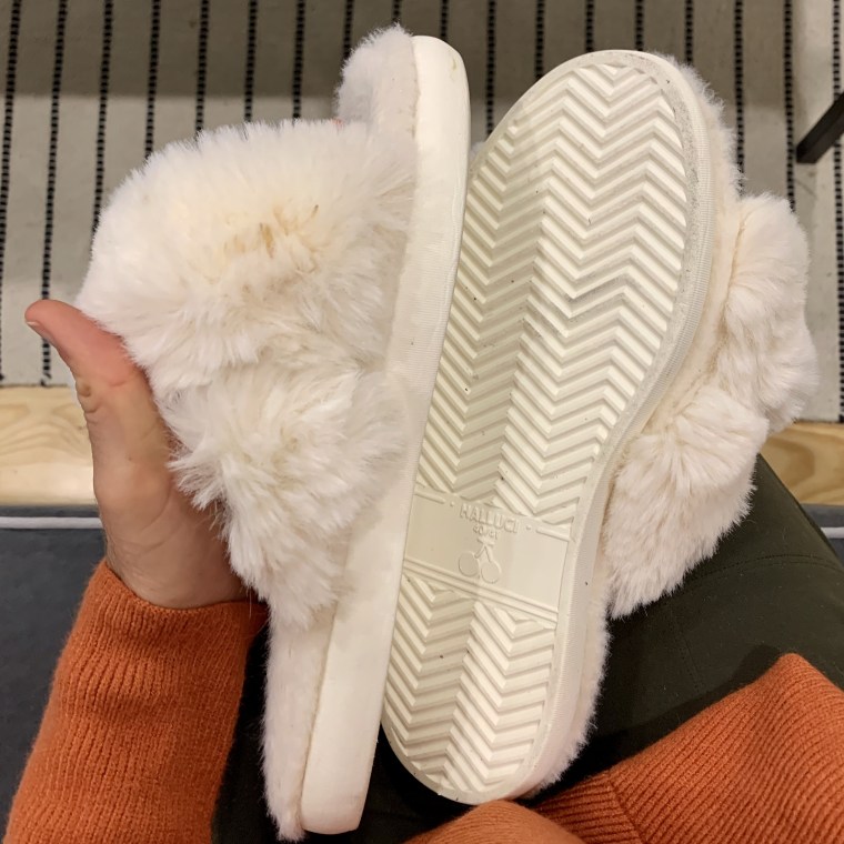 these slippers have a memory foam insole and an EVA sole