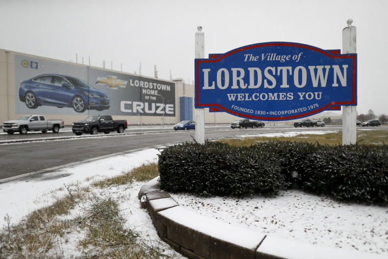Image: General Motors' Lordstown plant in Lordstown, Ohio, on Nov. 27, 2018.