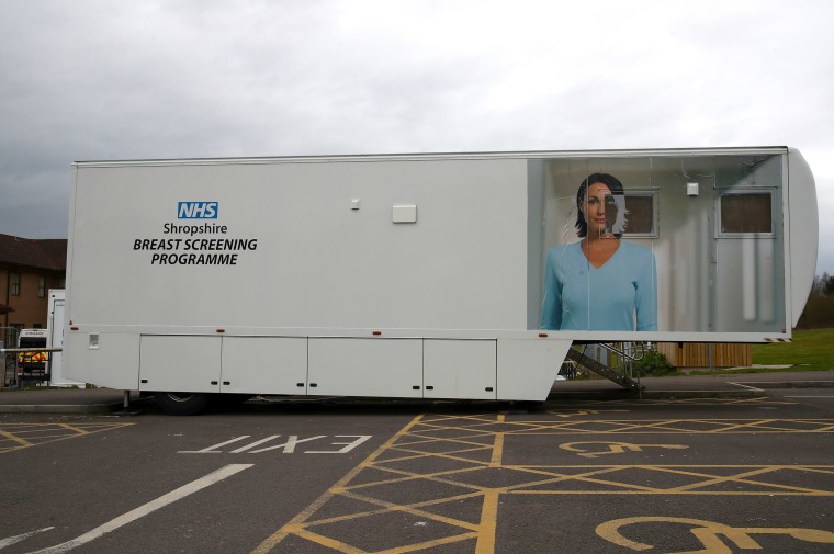 Image: Breast screening unit at Telford Hospital