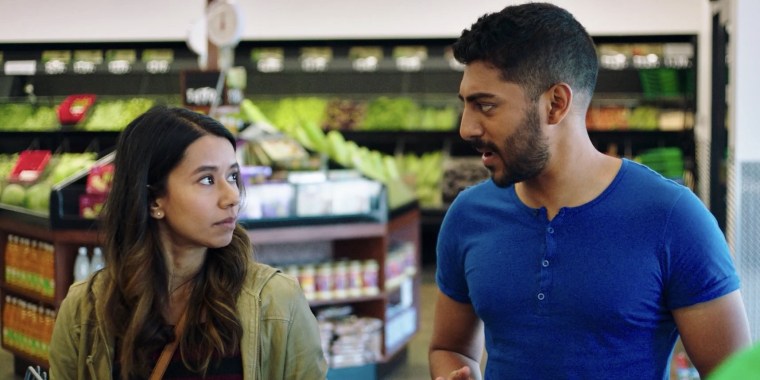 Sujata Day, left, and Ritesh Rajan in a scene from "Definition Please."