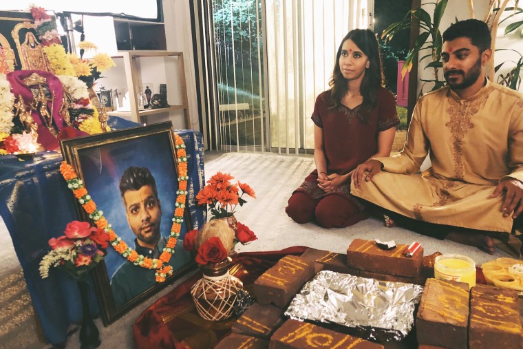 Sujata Day and Ritesh Rajan in a still from "Definition Please."