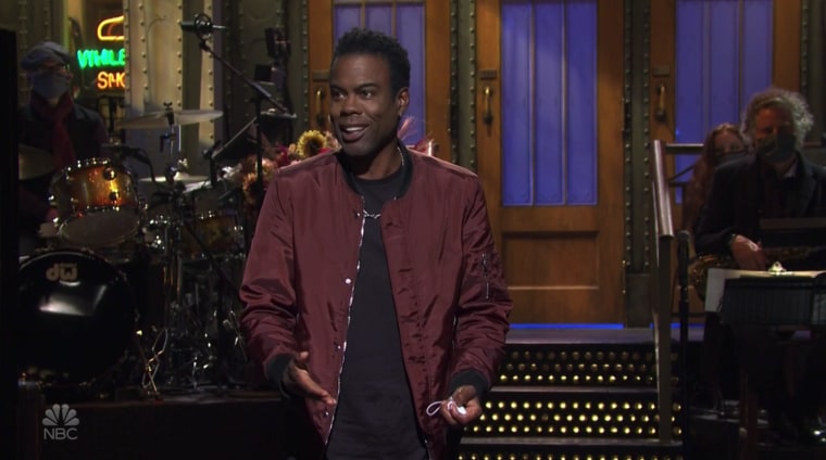 Chris Rock hosts 'Saturday Night Live' on Oct. 3, 2020.