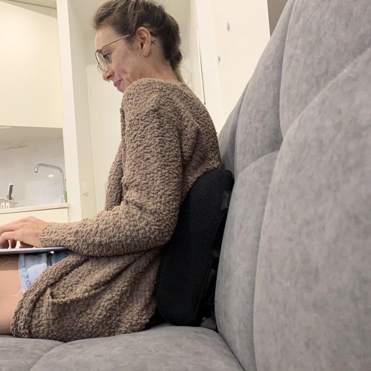 This $30 lumbar pillow is perfect for work and travel