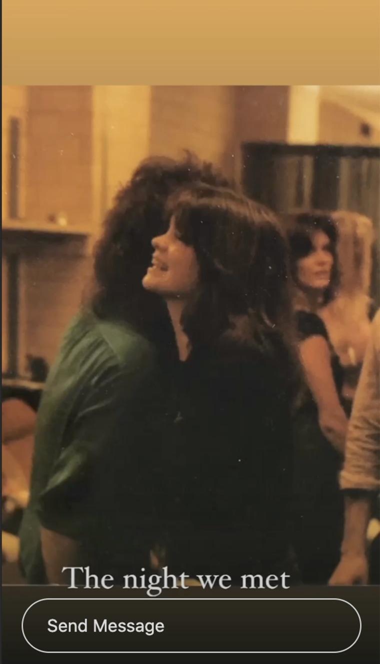 Bertinelli shared this vintage photo of when she first met Van Halen.