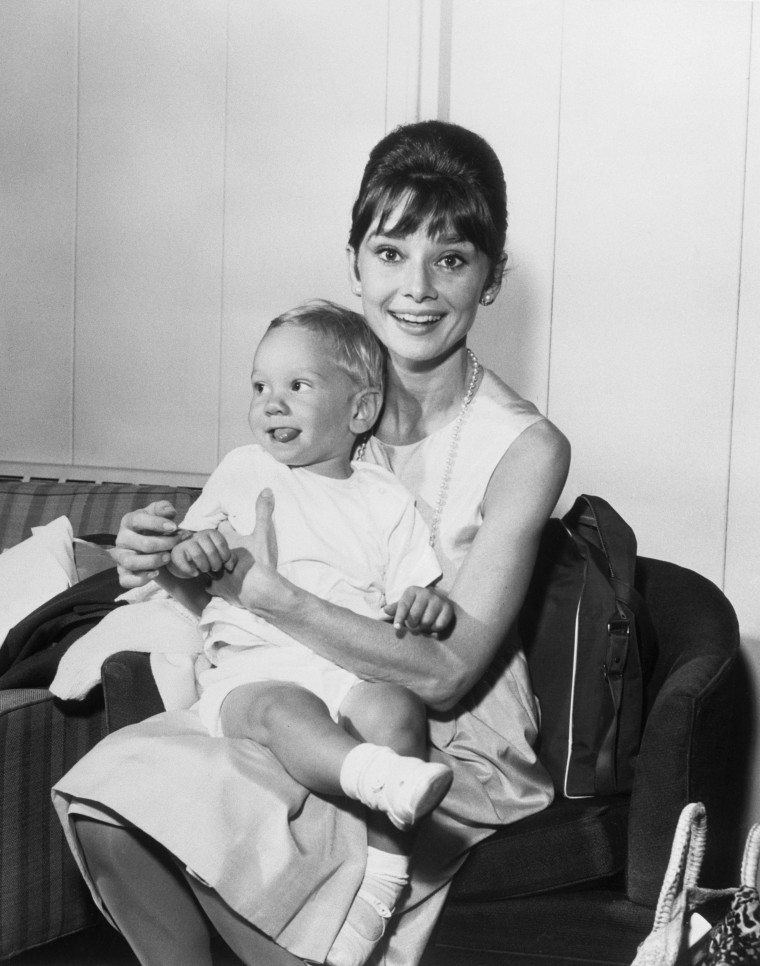 Audrey Hepburn with Son Sean Ferrer