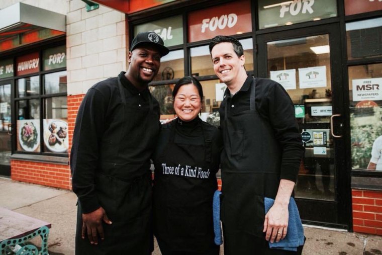 In 2018, Louis Hunter opened a plant-based soul food restaurant with Sarah and Dan Woodcock, a couple he met while protesting.