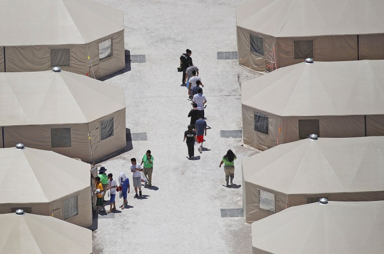 Image: New Tent Camps Go Up In West Texas For Migrant Children Separated From Parents