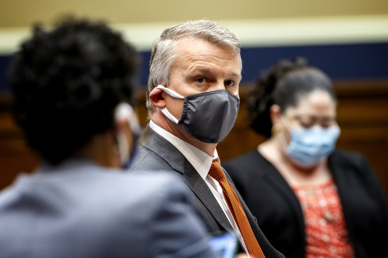 Image: Rick Bright, former director of the Biomedical Advanced Research and Development Authority, before a subcommittee hearing in Washington on May 14, 2020.