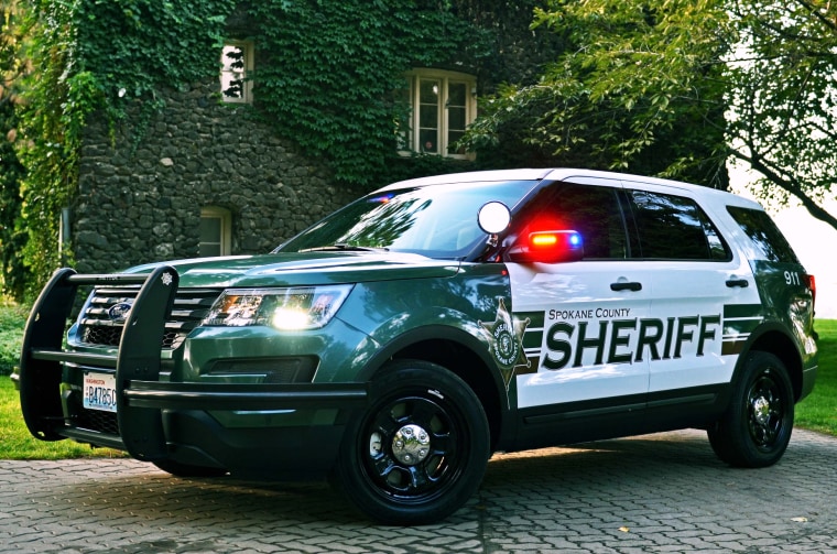A Spokane County Sheriff vehicle on Sept. 16, 2020.