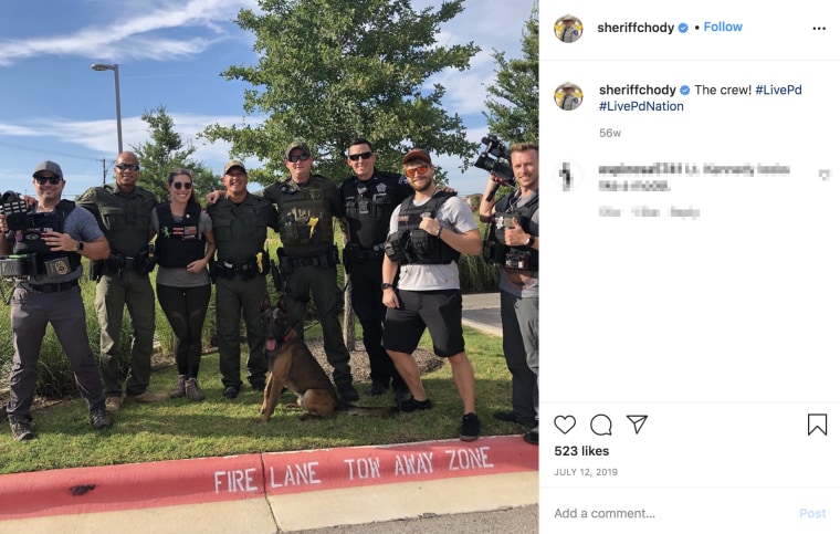 Image: An Instagram post featuring a Live PD crew in 2019.