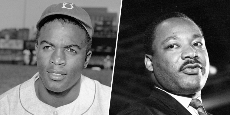 Image: Jackie Robinson, Martin Luther King, Jr