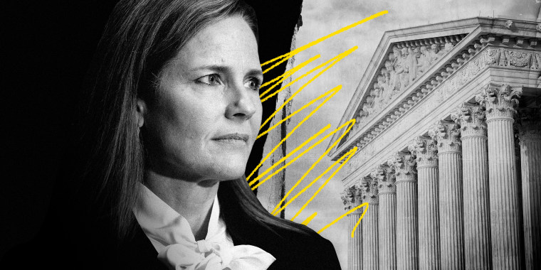 Image: Judge Amy Coney Barrett will attend Supreme Court confirmation hearings before the Senate on Monday and Tuesday.