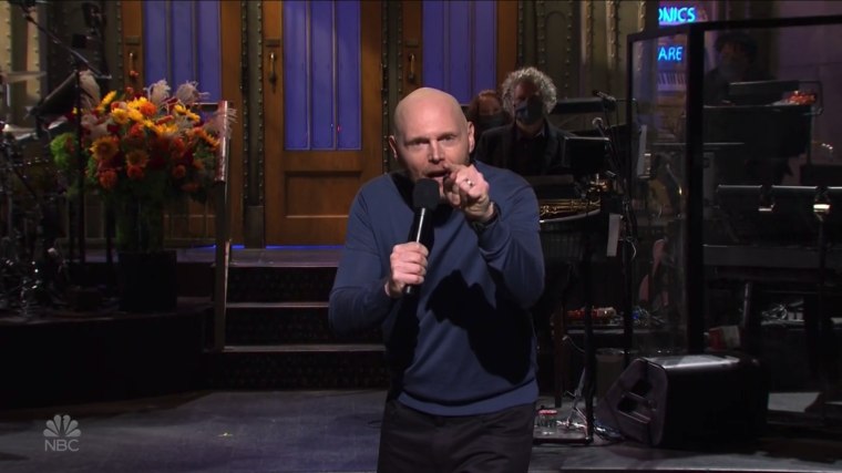 Image: Comedian Bill Burr hosts 'Saturday Night Live' on Oct. 10, 2020.