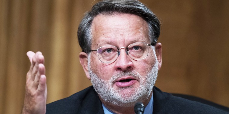 Sen. Gary Peters, D-Mich., speaks during a hearing on Capitol Hill on Sept. 24, 2020.