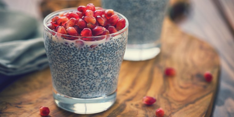 Prepping a healthy breakfast, like chia seed pudding, the night before will ensure you start the day with a protein-rich meal.