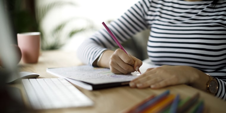 Coloring and doodling can actually help you feel calmer.