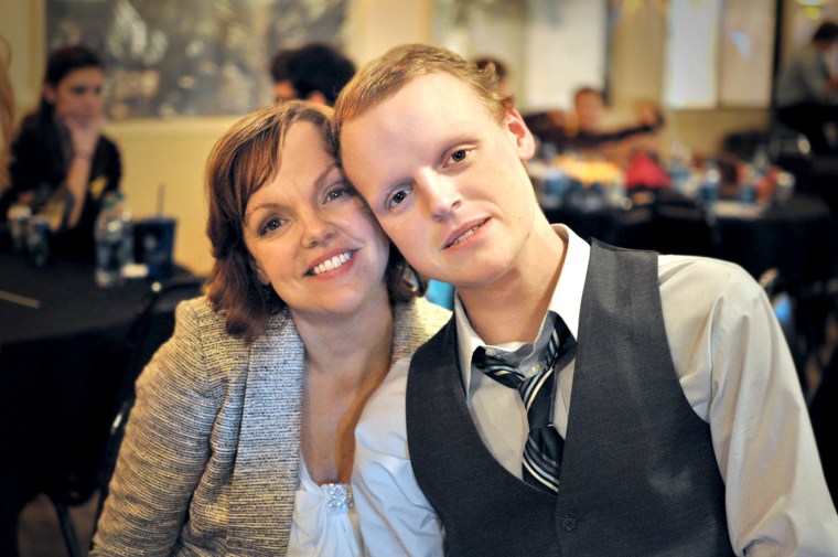 Zach Sobiech and his mother, Laura.
