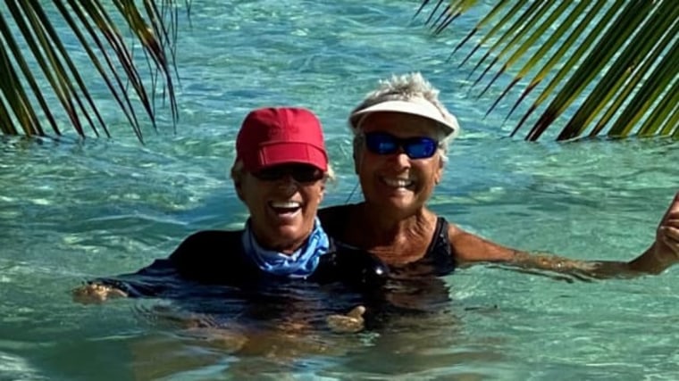 Suze Orman recovering in the Bahamas with her wife, Kathy "KT" Travis.
