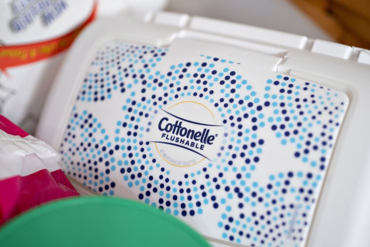 Image: Kimberly-Clark Corp. Cottonelle brand flushable wipes.