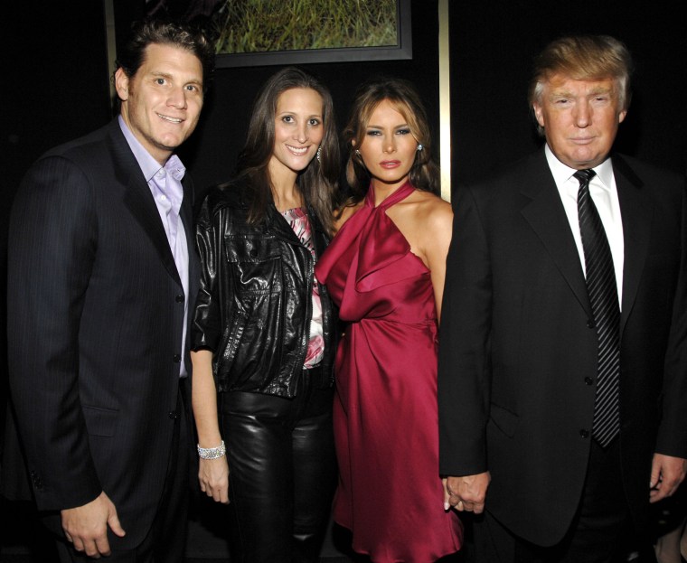 David Wolkoff, Stephanie Winston Wolkoff, Melania and Donald Trump attend a benefit event at the United Nations.