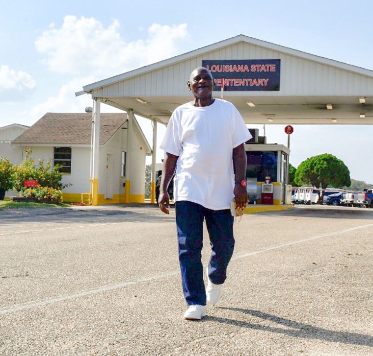 Fair Wayne Bryant leaves the state penitentiary in Angola, La., on Oct. 15, 2020, a few hours after his parole hearing.