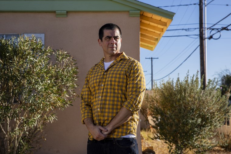 Rodolfo Leon outside of his Las Vegas home.